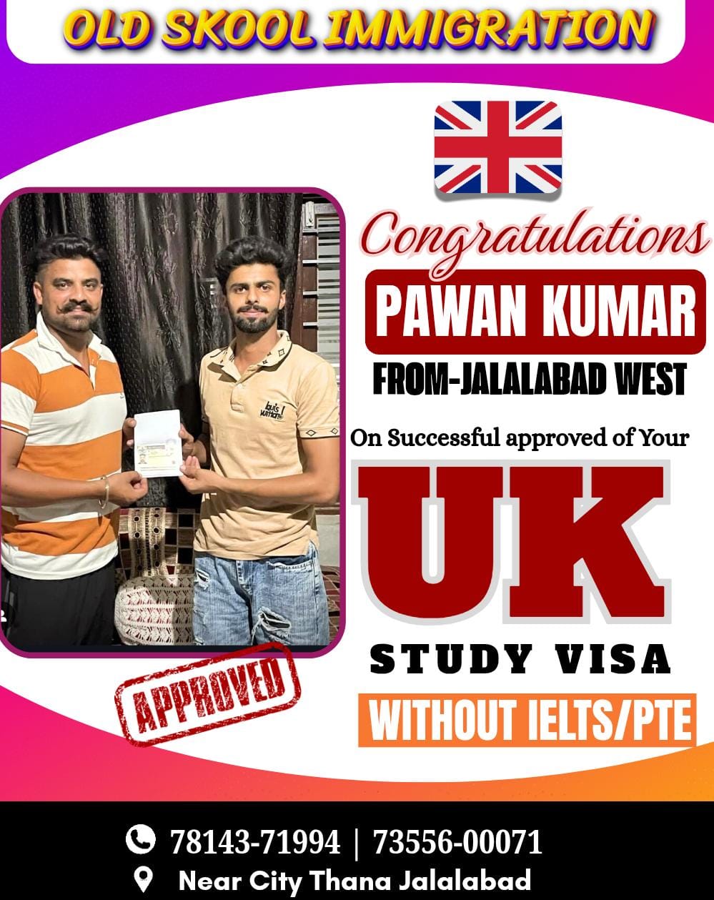 Old Skool Immigration — Study Visa