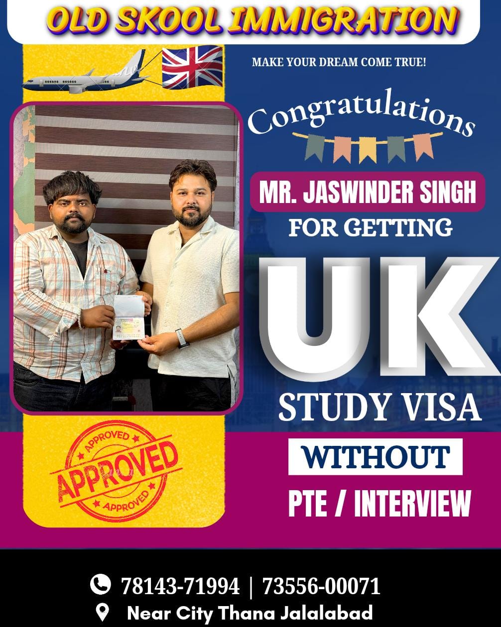 Old Skool Immigration — Study Visa